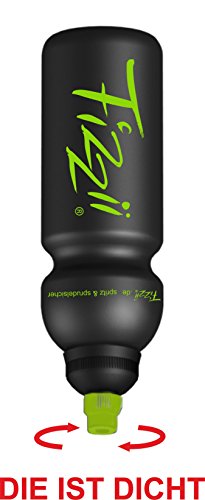 Fizzii Trinkflasche 600ml Schwarz Grün