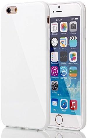 CellBoutique TM Glossy TPU Gel Case Cover Bumper Back For Apple iPhone 5s With Screen Protector With Screen Protector White