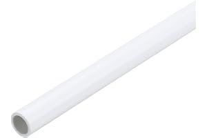 Kvartsman 0,31 tum vitt PVC-rör runt rör 6 mm ID 8 mm OD 12 tum mycket slagtålig för vattenrör, akvarium, fisktank, växthus t