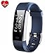 Price comparison product image Mymazn Fitness watch Fit Watch Activity Tracker with Heart Rate Monitor, J2 IP67 Waterproof Pedometer Touch Screen Fitness Tracker Step Counter, Sleep Monitor Smart Wristband Bracelet (Blue)