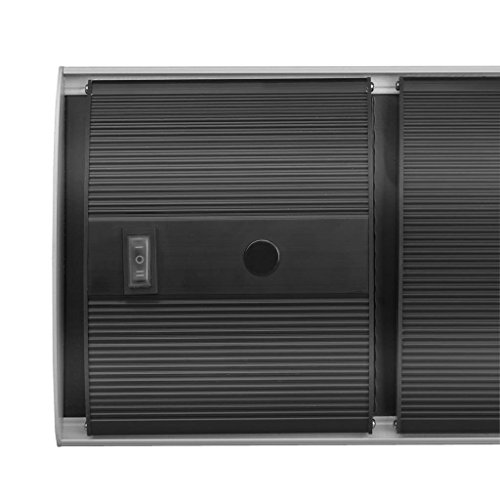 Eurom Terrassenheiztrahler mit Fernbedienung Heizstrahler Dunkelstrahler Heatpanel 1800 Blacklight IPX4, Schwarz, 1800 Watt - 7