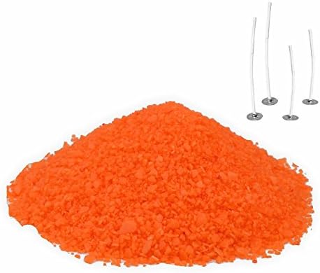 Creleo 890292 candle sand aroma peach, 500 g, with crystal effect.