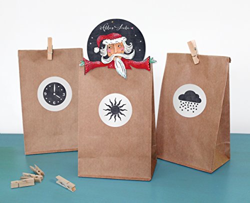 Preisvergleich Produktbild Adventskalender Bastelset, Bilderkniffl, Bilder statt Zahlen, der etwas knifflige Adventskalender
