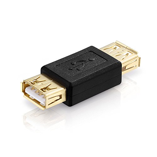 adaptare 41016 USB 2.0-Adapter A-Buchse auf A-Buchse vergoldete Kontakte schwarz - 3