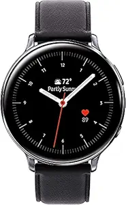 Samsung Galaxy Watch Active 2 (Bluetooth + LTE, 40 mm) - Silver, Steel Dial, Leather Straps