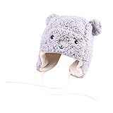 Mitlfuny Unisex Baby Kinder Jungen Zubehör Säuglingspflege,Kinder Kinder Mädchen Jungen Winter Cartoon Bär Villus Keep Warm Hat