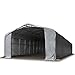 Produktbild Standsichere Lagerhalle / Lagerzelt 6 x 18 m feuersichere 720 g/m² PVC Plane Weidezelt grau