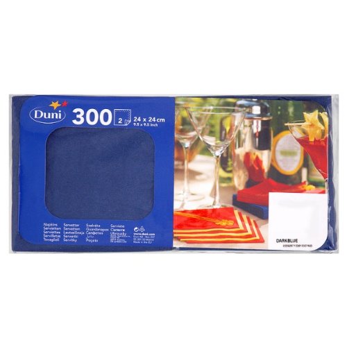 Preisvergleich Produktbild Duni 300 Dark Blue Servietten 24 x 24cm