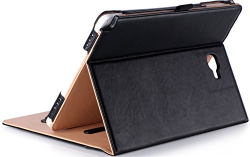 ProCase Funda Samsung Galaxy Tab A 10.1 con S Pen -Clásico Folio de Soporte Cubierta Inteligente Plegable para Galaxy Tab A 10.1 Pulgada con S Pen SM-P580, con Múltiples ángulos de Vista -Negro