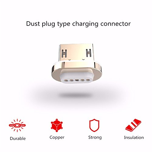 Magnetische USB Ladekabel Datenkabel, ELEGIANT verbesserte Version 1.2M Micro USB 2.0 Magnet Ladekabel Kabel Charger Lade Kabel Netzteil Adapter High Speed Sync und Schnellladekern mit LED Statusanzeige für Android Smart Handys Tablets Samsung galaxy NOTE 5 LG G4, G3, G2, Motorola Nexus 6 SONY Xperia Z3.Z2 usw (Nicht für Samsung GALAXY S6, S6 edge, S6 edge+, S7, Galaxy S7 Edge, Type C) - 6