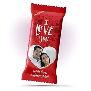 Katha Chocolates I Love You and Propose Day Gift, Large Bar Personalized Gifts Customized with Name Photo Message Perfect Present for loved ones Mother Father Wife Husband GirlFriend Boyfriend Friend (100gms)