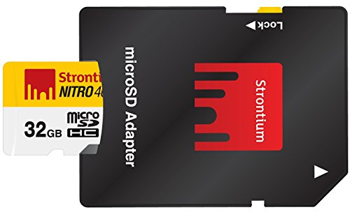 Strontium SRN32GTFU1C Nitro 466X 32GB microSDHC UHS-1 Memory Card mit Adapter und Reader - 3