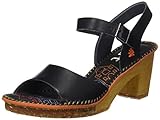 Tipo de tacón: Tacón ancho Art 0325 Mojave Vachetta Black/Amsterdam, Sandalias con Punta Abierta para Mujer, Negro, 41 EU