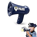 Tamaño: 16.5 x 15 x 9.8cm MAJOZ Megáfono Policial de Juguete,Juguete Policial Niños para Cosplay,Fiesta temática,Halloween ect.