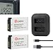 Produktbild QUMOX 2X Akku LC-E17 LP-E17 EOS 77D 750D 760D 800D 8000D Dual Ladegerät Anzeige Akkulaufzeit