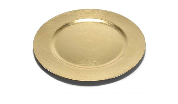 Dessous De Plat Decoratif Rond Or En Plastique Rigide Amazon Fr Cuisine Et Maison