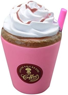 Squeeze Popcorn Cup Squishy Slow Rising stress relief Easter Phone Strap toys (11 x 7cm, Pink)