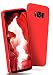 Produktbild ONEFLOW Samsung Galaxy S8 Plus | Hülle Rot SlimShield PRO Back-Cover TPU Handyhülle Silikon Schutzhülle für Samsung Galaxy S8+ Plus Case Ultra-Slim Handy Schutz Rückseite Thin Skin