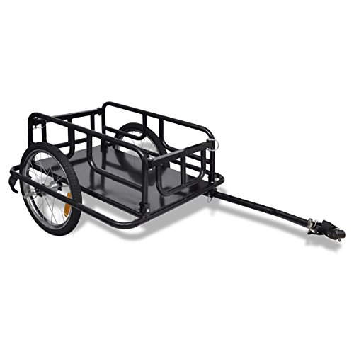 Preisvergleich Produktbild vidaXL Transportanhänger Fahrradanhänger Cargotrailer schwarz Lastenanhänger