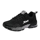 Zapatillas deportivas ultraligeras Zapatos deportivos de los planos Aire Libre Deportes Malla Respirable zapatos antisísmica de tejidas Zapatos para Correr respirable para Mujeres