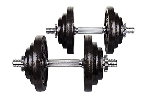 Hop-Sport Guss Kurzhanteln Hantel Set Hanteln 10kg 15kg 20kg 30kg 40kg 60 kg Gewichte - 3