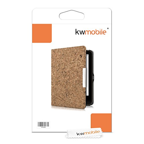 kwmobile Hülle für Tolino Vision 1 / 2 / 3 / 4 HD – Flipcover Case eReader Schutzhülle – Bookstyle Klapphülle Hellbraun - 7