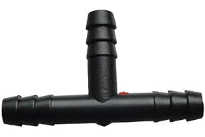 Autobahn88 3-Way T-Piece Nylon Vacuum Hose Joiner, OD=7mm (0.28") (Pack of 5)