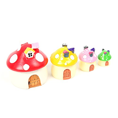 Mini Pilz Chalet Kunstharz durch die Puppen Mini Blumentöpfe Pflanzschalen Home Furnishings