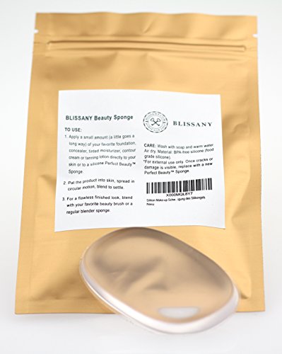 Silikon Make-up Schwamm by BLISSANY – Erleichtert das Auftragen Ihres Make-ups oder Cremes, massiert Ihr Gesicht und andere Körperpartien während der Benutzung, langlebig und hygienisch aufgrund der leichten Reinigung des Silikongels - 2