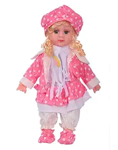 BEJOY Toys New Version Singing Song and Poem Baby Girl Doll /Cute Looking and Beautiful and Attractive /Plush Soft Clothing, Musical Baby Doll Toy for Girls Kids.(Boys & Girls)