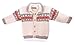 Toddler's Organic Cotton Preppie Cardigan Jumper - Hand Knitted