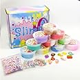 SHAHNARO 10 Pcs Butter and Fluffy Slime Kit for Kids – Ice Cream-Themed Butter Slime, Non-Stick Slime Toys for Girls, Toys for Boys, Fluffy Slime Making Kit Party Favor