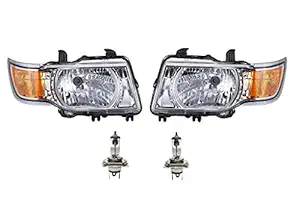 K D Headlight Assembly for Chevrolet Tavera Type 2 with BULB (Right & Left both Sides)