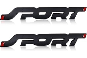 HAOHAI 2 Stück 3D-Metall-Auto-Sport-Aufkleber, Sport-Logo, Emblem, Abziehbilder, Auto-Seitenkotflügel, Heckkoffer, Sport-Aufkleber (schwarz)