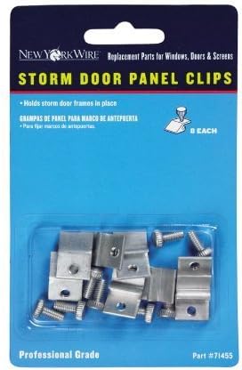 8-pack 1/2 W Aluminum Sliding Patio Door Panel Clips by New York Wire
