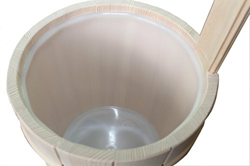 Sauna Zubehör Set „Kneipp“ – Kneipp Saunaaufgüsse Sauna-Welt – Saunakübel 5 Liter mit Einsatz – Kelle – Sanduhr – Thermo- Hygrometer, Weigand Saunasalz „Natur Pur“, von Weigand Wellness - 6