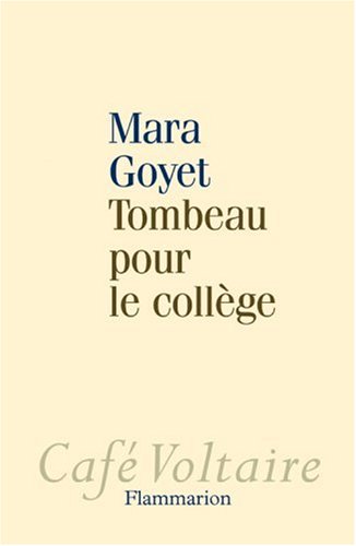 couverture de : Tombeau pour le coll&egrave;ge