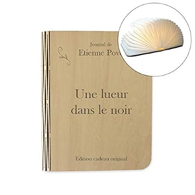 CADEAUX.COM Livre Lumineux Personnalisable Lampe Pliante LED Batterie rechargeable USB - Livre lampe décorative, Lampe d'ambiance, Veilleuse 22x17x4cm (Première de couverture)