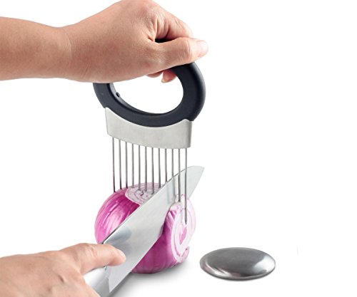 TopEs Zwiebelhalter, Anti-Geruchseife Gourmet,16cm x10cm,Seife 7cm x 5cm - 2