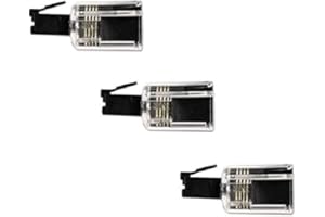 DRAGON TRADING Desenredador giratorio 360 para teléfono, paquete de 3 unidades, transparente/negro DragonTrading®