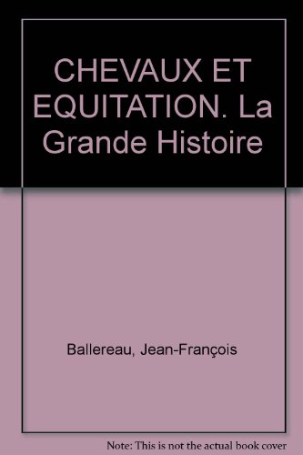 couverture de : Chevaux et Equitations