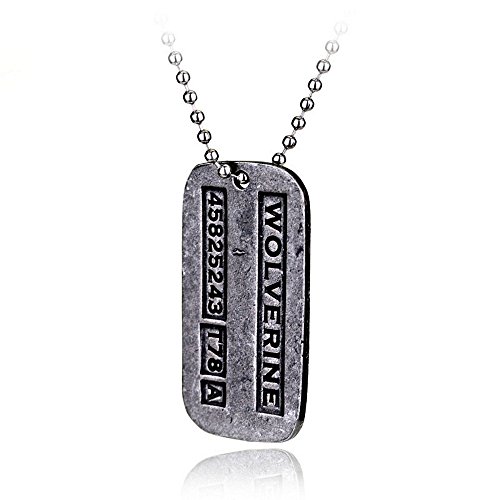 Macchia Goodies Wolverine Xmen X-Men Pendentif Plaque Militaire D2F