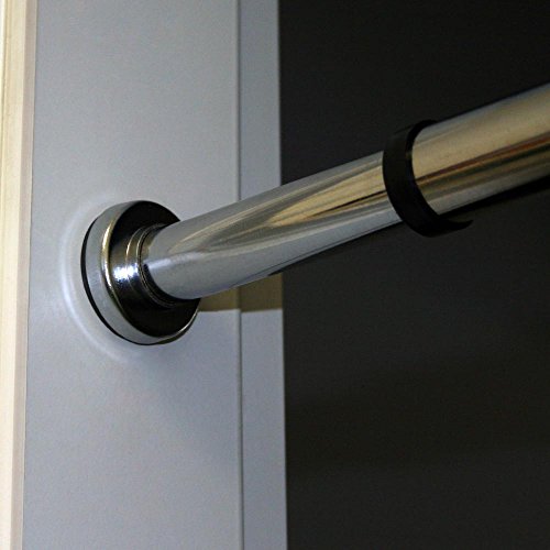 Denqbar Türreck Klimmzugstange Chrom – mit transparenten Seitengummis und Handpolster – bis 300kg - 8