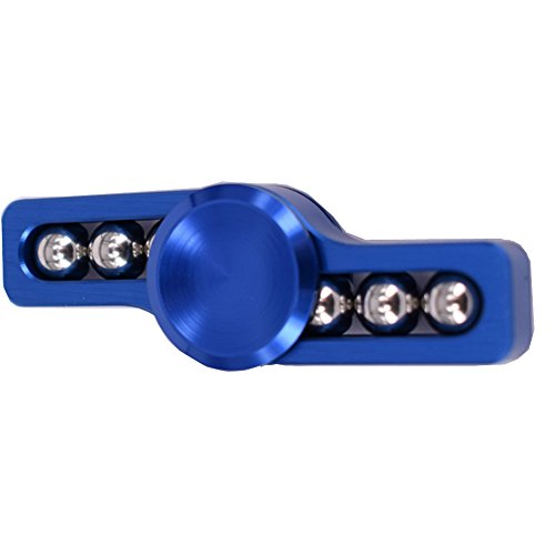 Hand Spinner Stress Relief Toy, EDC Fidget Spinner High Speed Stainless Steel Made Bearing ADHD Focus Anxiety Relief Toys for Killing Time , Made High Speed (Blue)