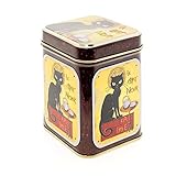  Aromas de Té Lata de Metal para Té 50 gr Le Chat Noir/Caja de Té/Recipiente Contenedor Almacenamiento de Té