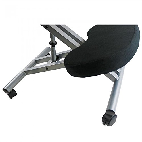 Kneeling Chair with Steel Frame in Black