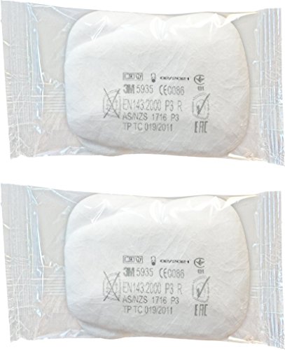 3M 5935 Partikelfilter Einlegefilter P3 R Filterdecker – 4 Stuck / 2 Paare - 2