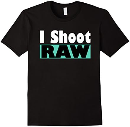 Men's I Shoot Raw Photography Skills Photographer Gift T-Shirt XL Black
