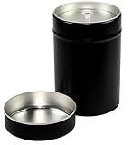 lata por telefono Latas son exterior color negro mate lacado y interior plateado schutzlackiert (por supuesto, apto para alimentos) a.