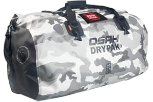 Greanthour Bolsa Seca Impermeable para Motocicleta,Cola de Equipaje Bolsa，Gran Espacio de Almacenamiento，los Hombros Adecuada para Ciclismo, Camping, Deportes Acuáticos(Cielo, 60L)